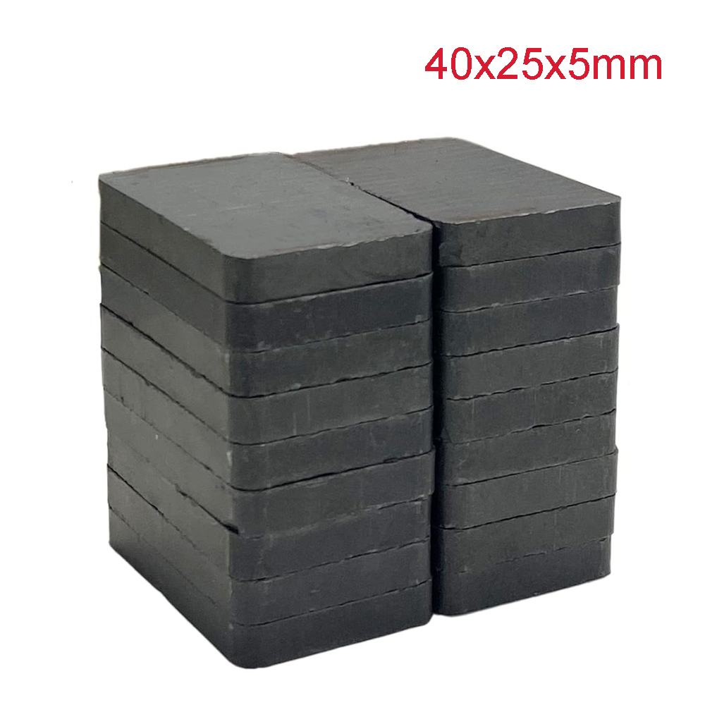 Hobby Is Science - フェライトセラミックブロック磁石 (40mm) 長方形磁石、グレード 8 - 工芸品、科学、趣味用