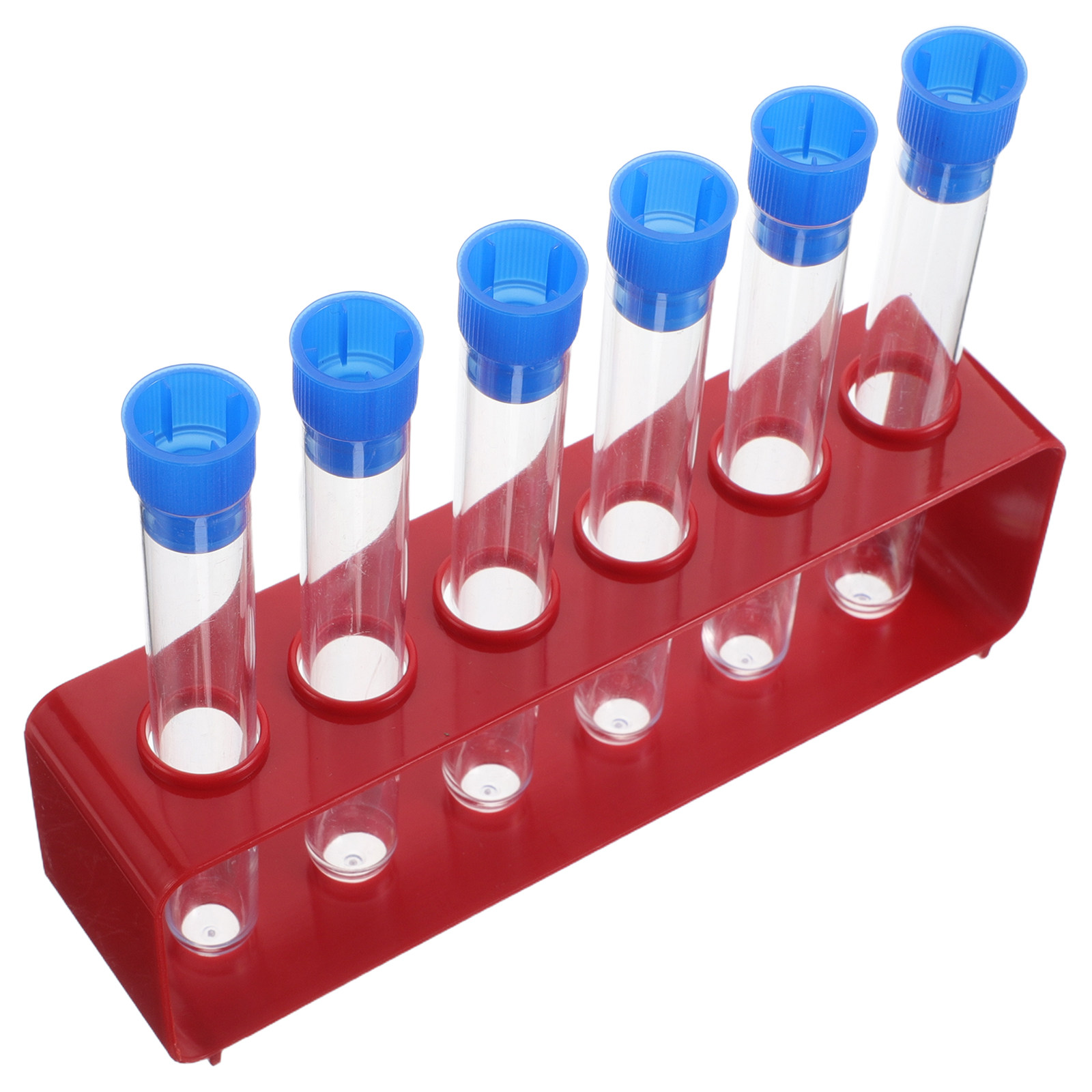 Science Kit - 科学試験管セット 1セット 透明プラスチック製ラボチューブ 標準サイズキャップ 実験用収納ラック 科学キット