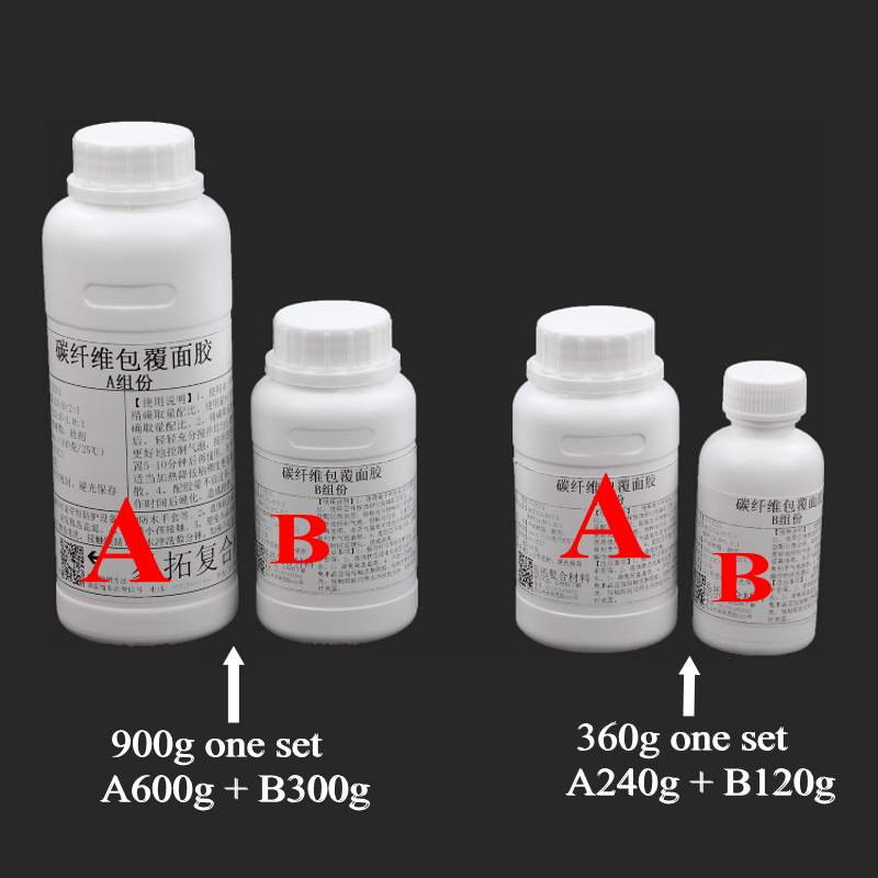 Crystal Growing Kit - カーボンファイバー樹脂エポキシE51 3:1 AB接着剤高光沢浸透しやすい手作りDIYカーボンファイバー表面含浸接着剤