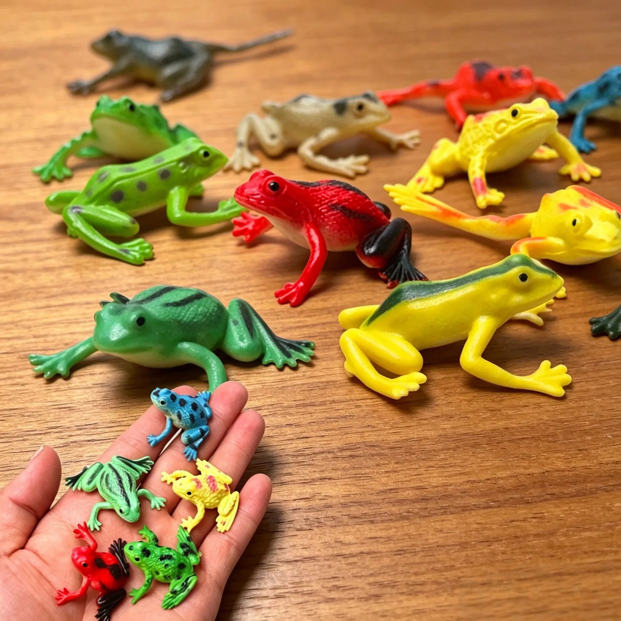Hobby Is Science - 12 個リアルなカエル像子供科学おもちゃ PVC 熱帯ツリーカエル両生類動物モデル趣味コレクター家の装飾