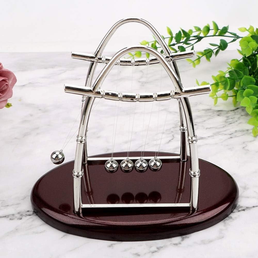 Newton Cradle Large - ニュートンゆりかごバランス鋼球永久運動衝突ボール学校教育物理科学振り子おもちゃ家の装飾