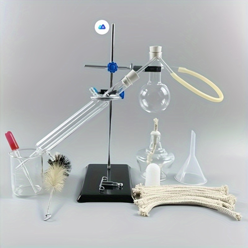 Science Kit - 家庭用蒸留装置セット 家庭用蒸留器 エッセンシャルオイル、密造酒、アルコール蒸留器を作るための化学実験用ガラス器具キット
