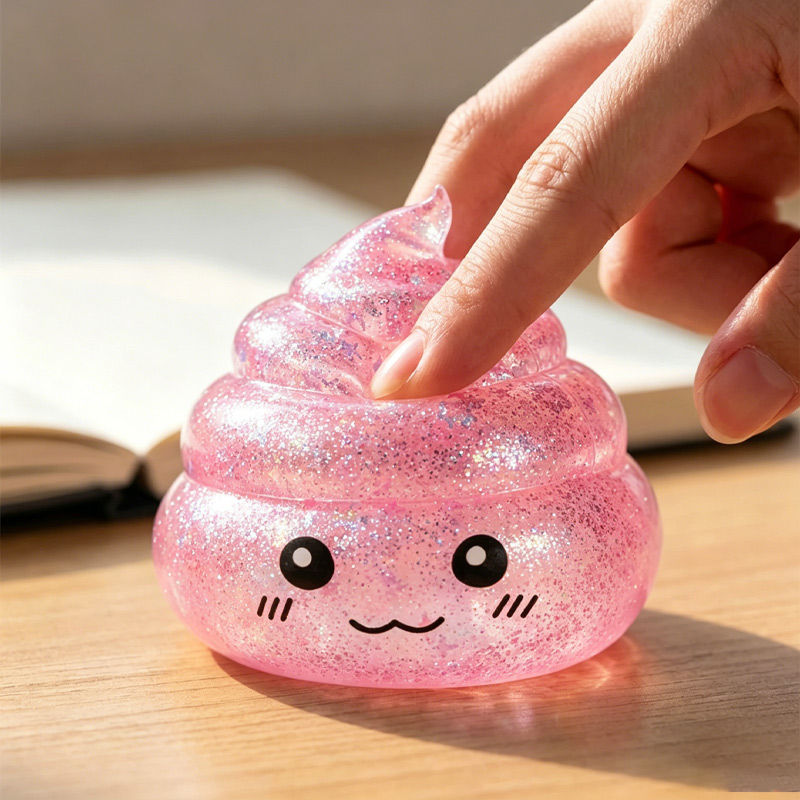 Crystal Growing Kit - 斬新なスクイーズマロースうんちストレス解消グリッター入りスローリバウンドストレッチスクイーズフィジェットオフィスホームデコレーションプレッシャーボールギフト