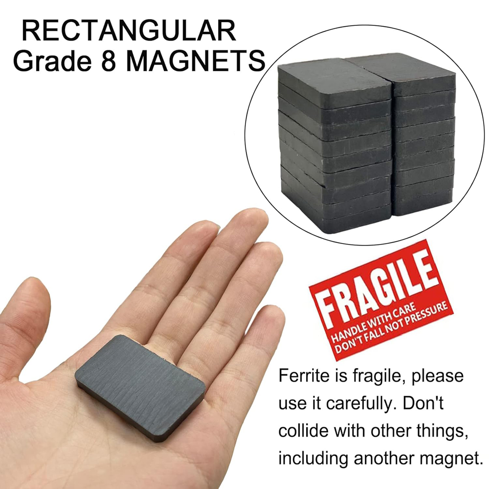 フェライトセラミックブロック磁石 (40mm) 長方形磁石、 - Hobby Is Science のレビューと価格