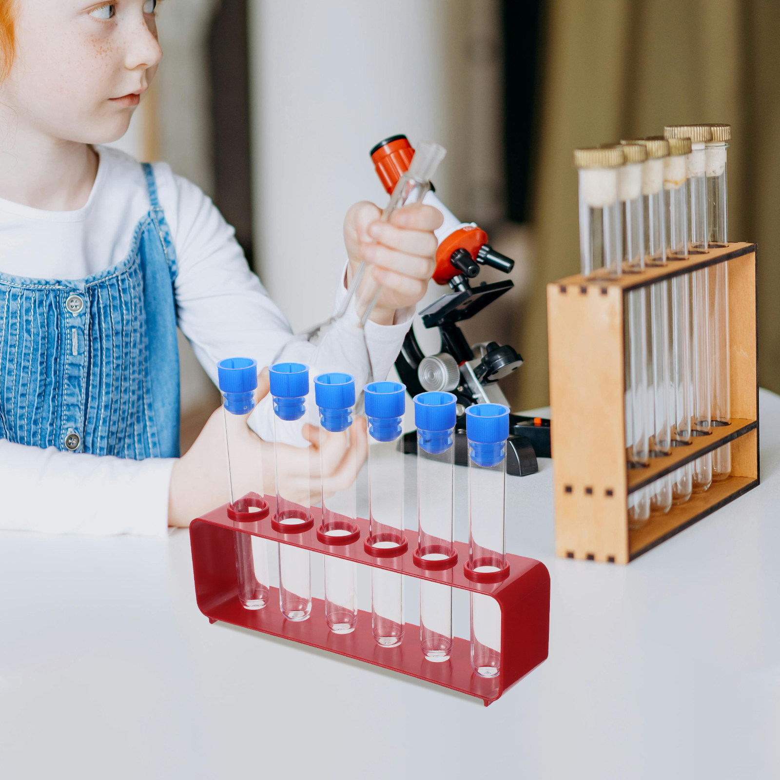科学試験管セット 1セット 透明プラスチック製ラボチューブ  - Science Kit のレビューと価格