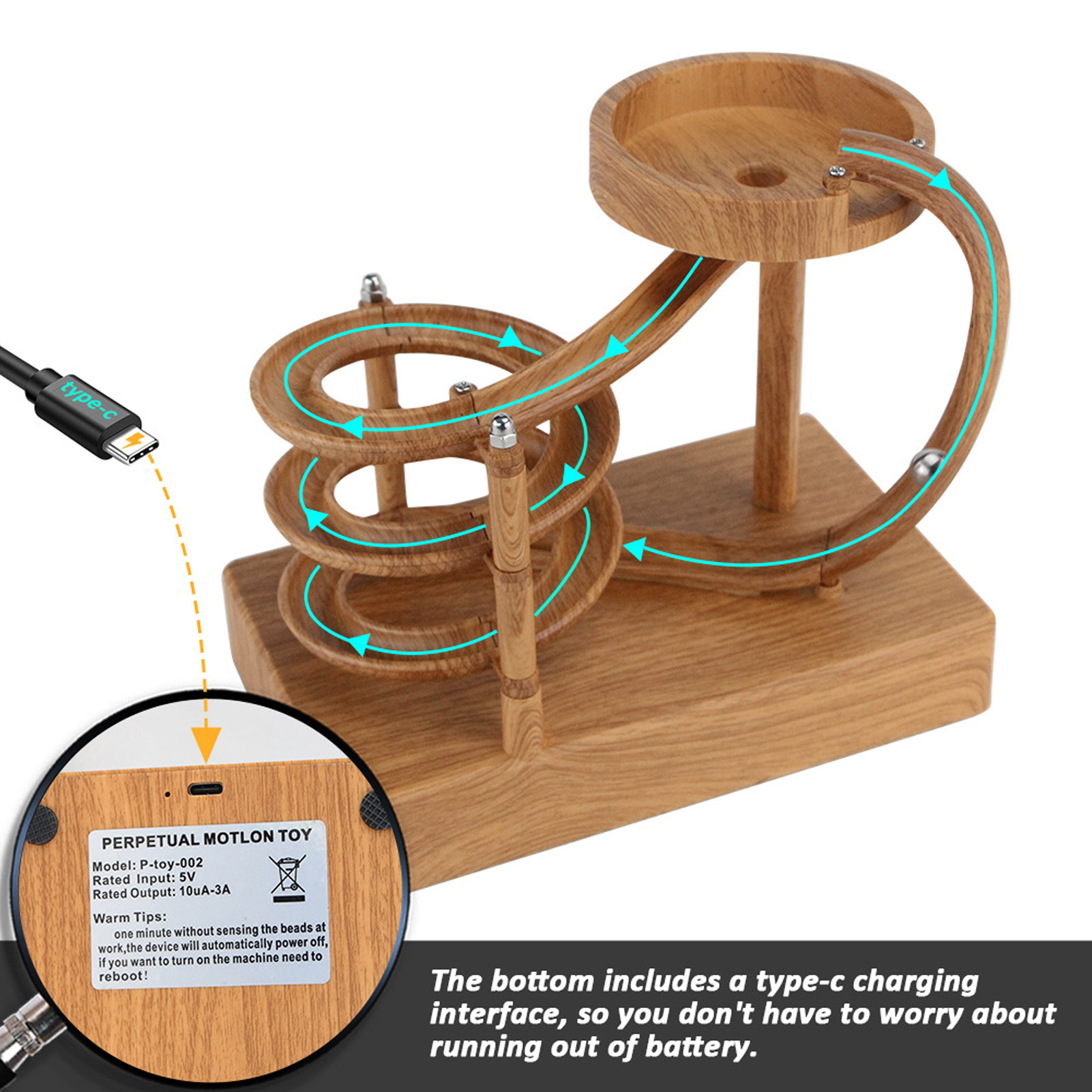 回転する永久運動機械 絶妙な芸術 永久運動機械の装飾 装飾品 - Newton Cradle Large のレビューと価格