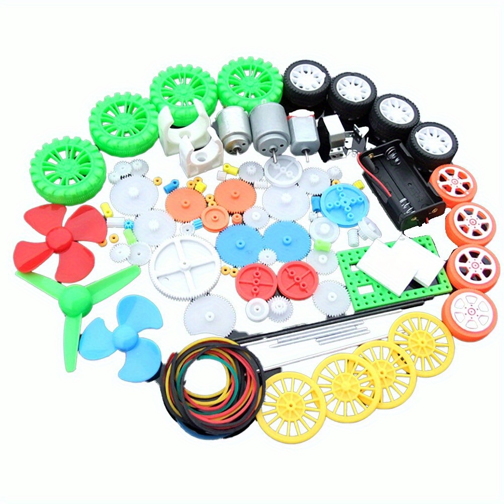 112個のDCモーターキット、プラスチックギア付き電動ミニモ - Science Kit のレビューと価格