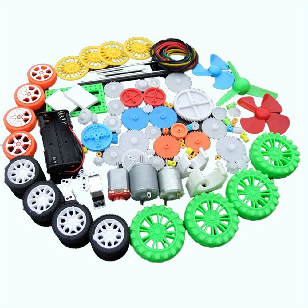 112個のDCモーターキット、プラスチックギア付き電動ミニモ - Science Kit のレビューと価格