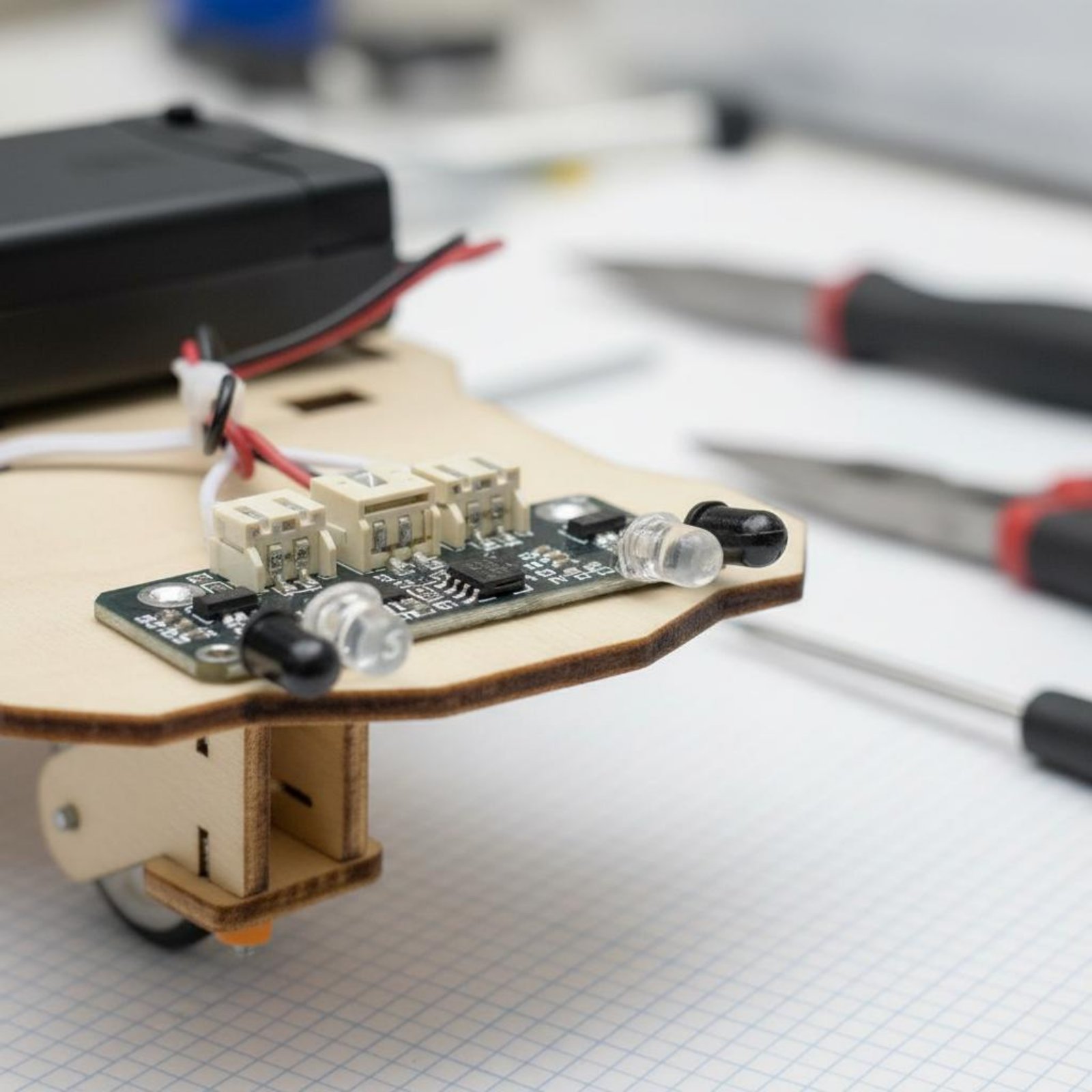 木製知能車両キット 科学技術教育 DIY追従型車両キット ロ - Science Kit のレビューと価格
